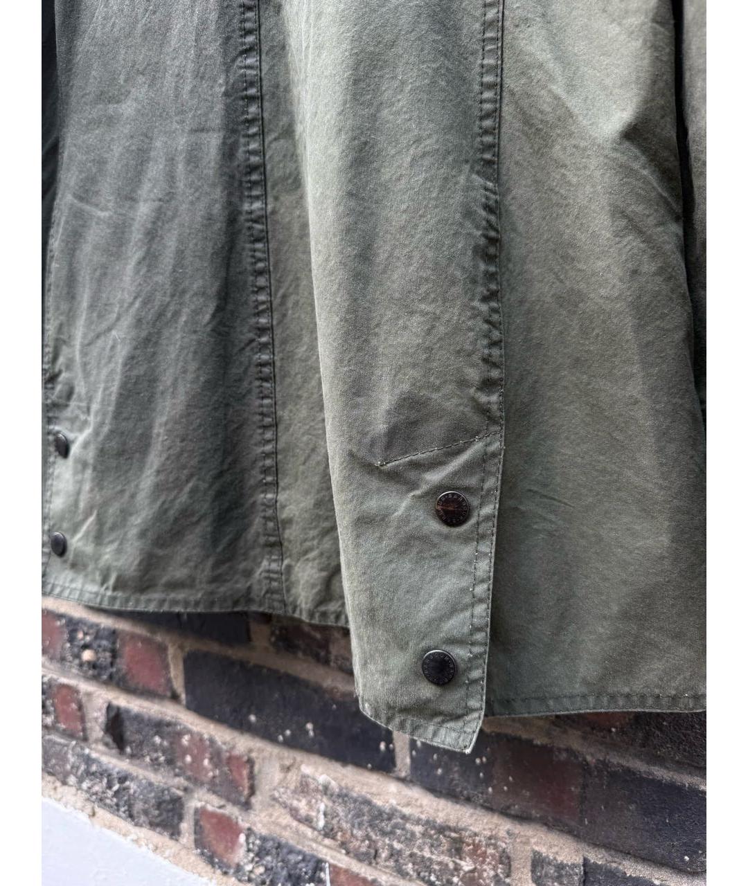 BARBOUR Зеленая хлопковая куртка, фото 8