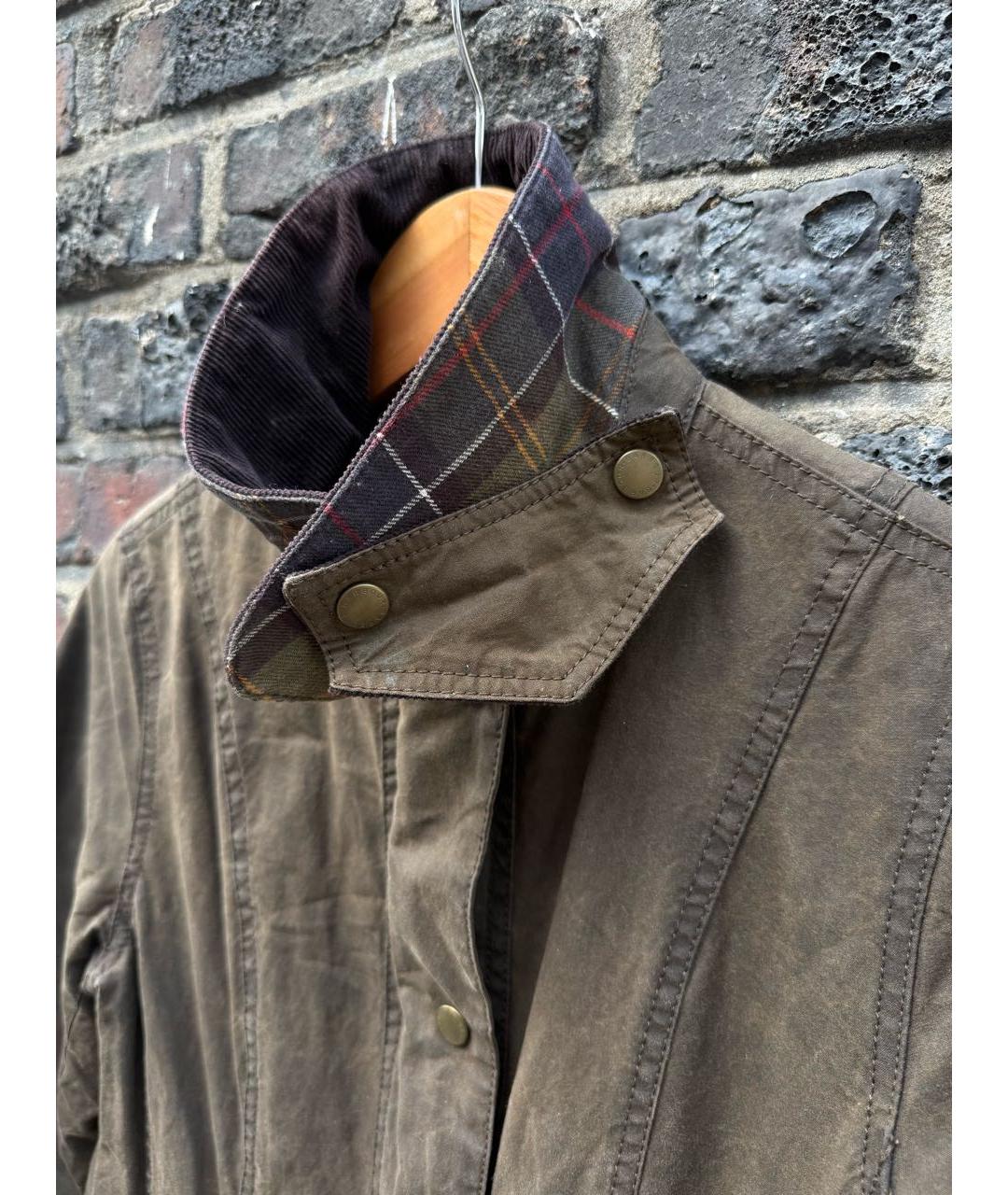 BARBOUR Коричневая хлопковая куртка, фото 8