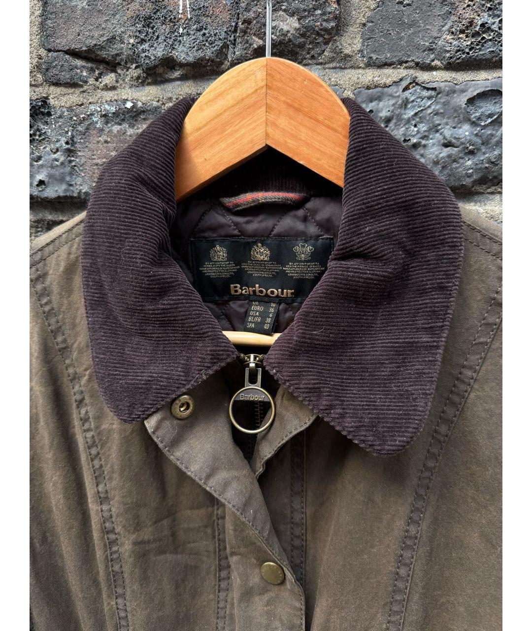 BARBOUR Коричневая хлопковая куртка, фото 2