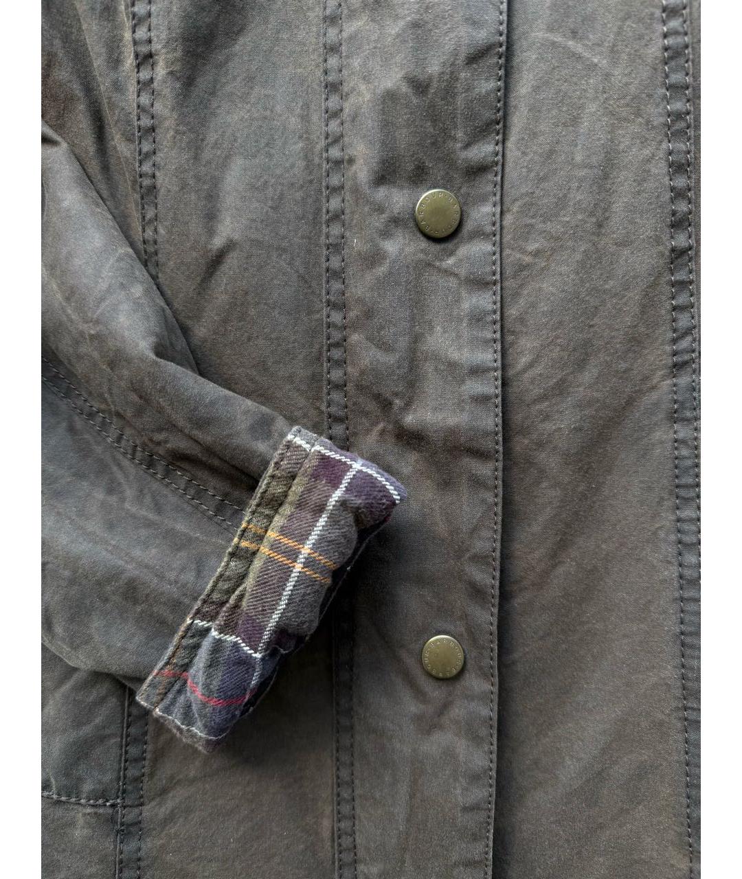 BARBOUR Коричневая хлопковая куртка, фото 4