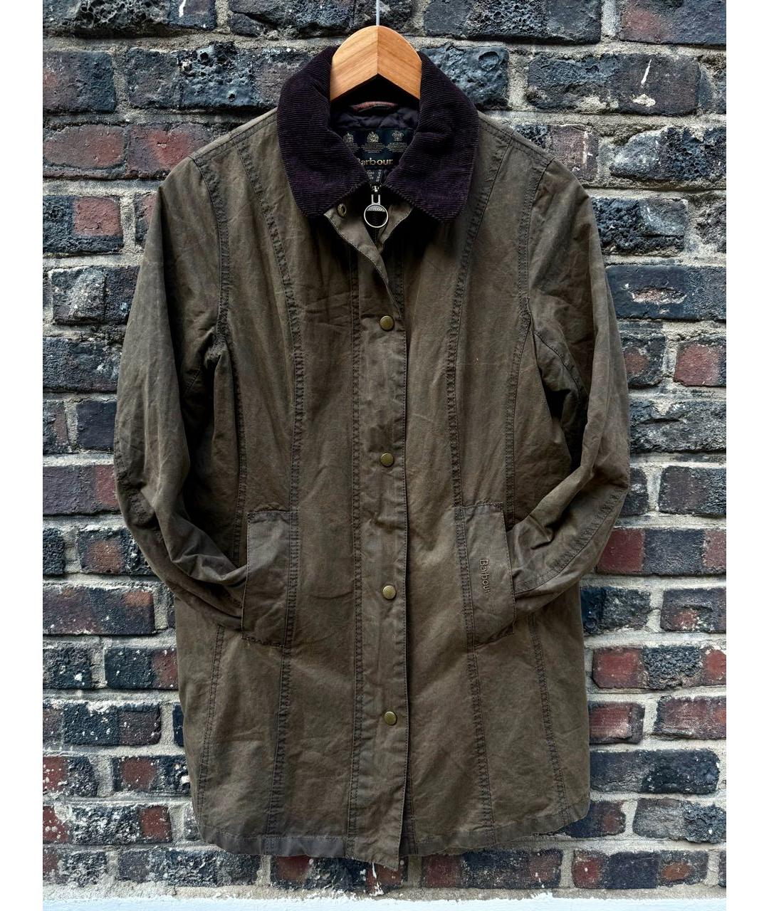 BARBOUR Коричневая хлопковая куртка, фото 5