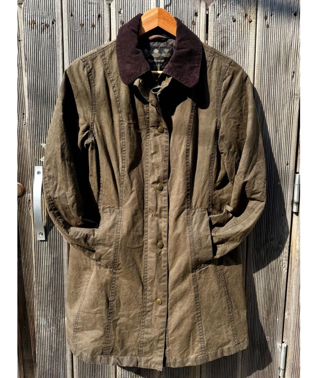 BARBOUR Коричневая хлопковая куртка, фото 5
