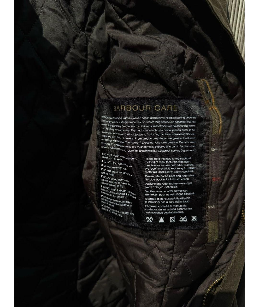 BARBOUR Коричневая хлопковая куртка, фото 8