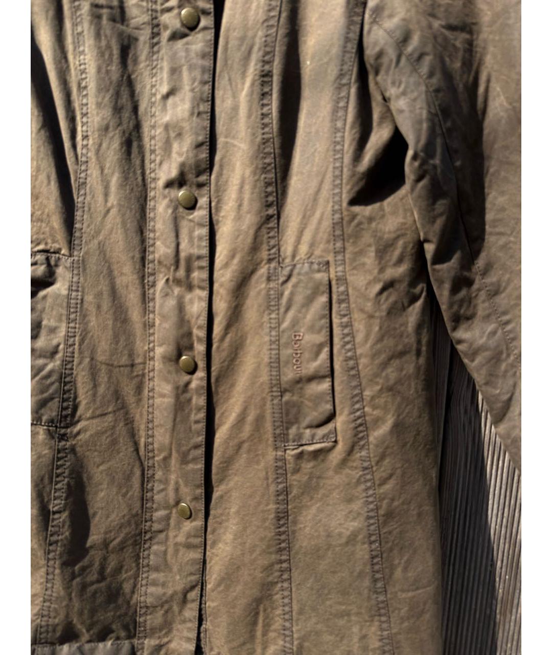 BARBOUR Коричневая хлопковая куртка, фото 2