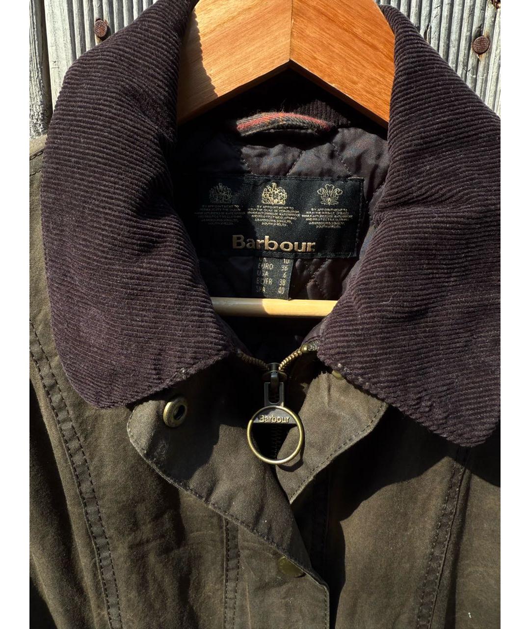 BARBOUR Коричневая хлопковая куртка, фото 3