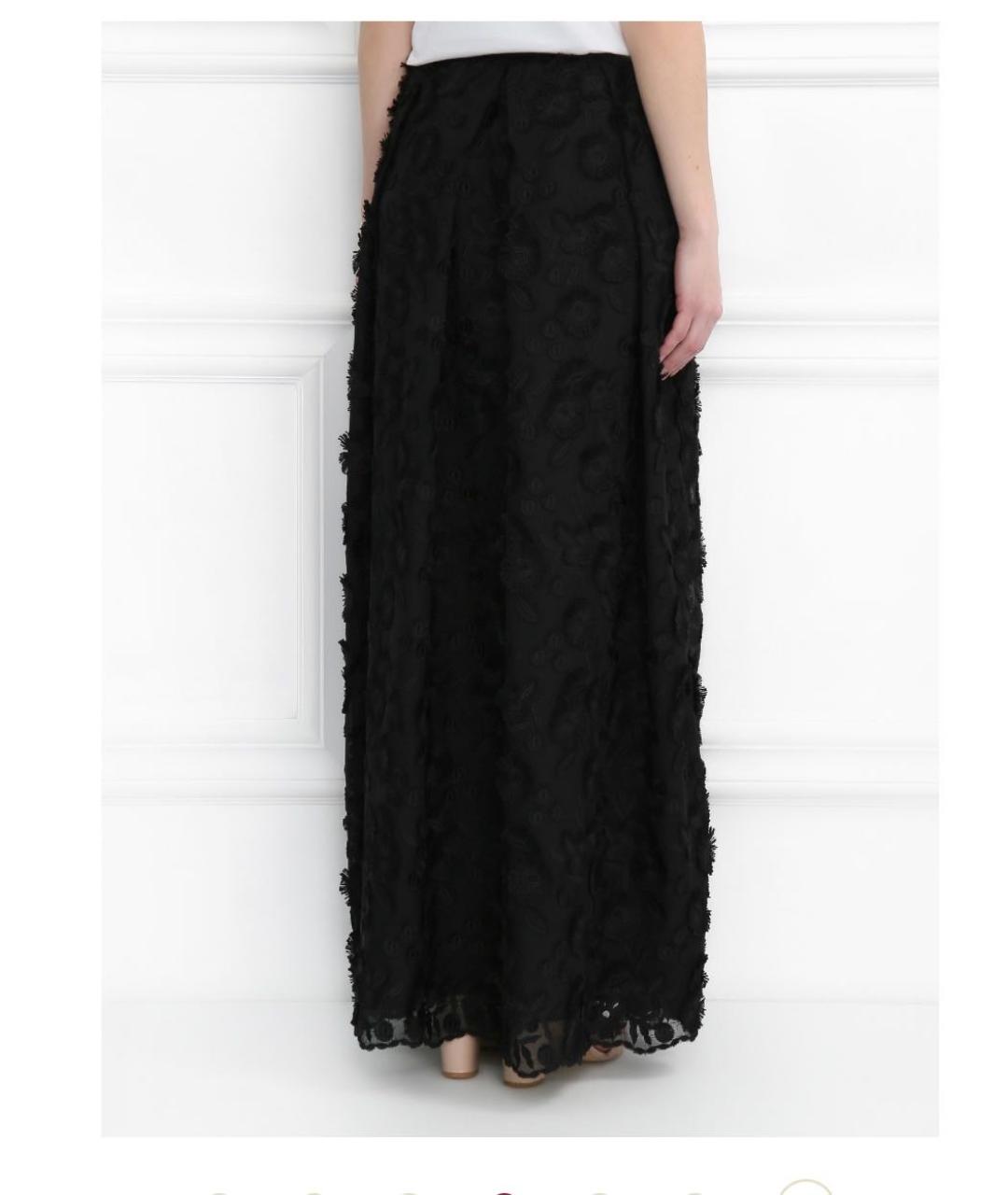 BOUTIQUE MOSCHINO Черная полиэстеровая юбка макси, фото 2