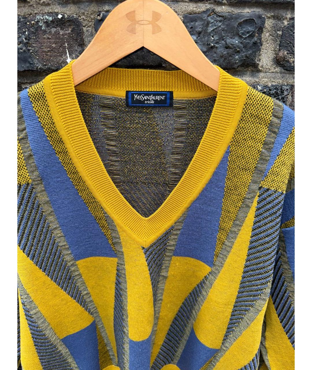 SAINT LAURENT Мульти хлопковый джемпер / свитер, фото 5