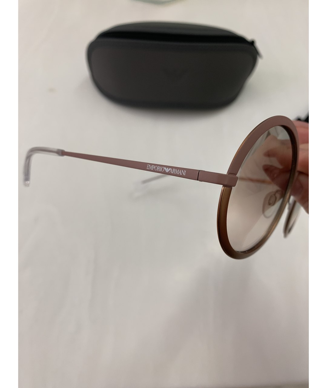 EMPORIO ARMANI Металлические солнцезащитные очки, фото 3