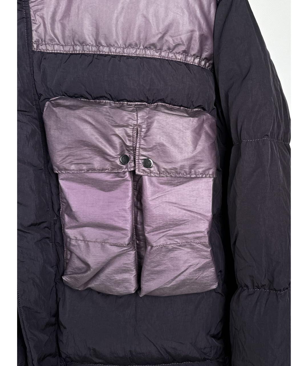 CP COMPANY Фиолетовый полиамидовый пуховик, фото 4