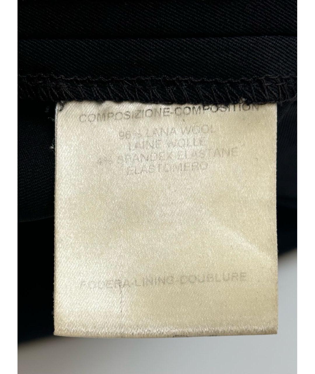 GUCCI Черные шерстяные брюки узкие, фото 7