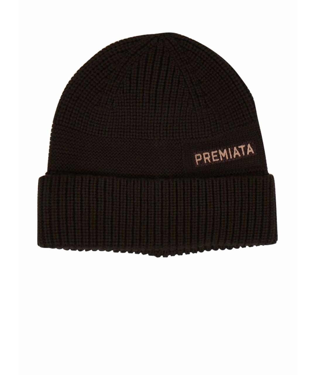 PREMIATA Коричневая шерстяная шапка, фото 1