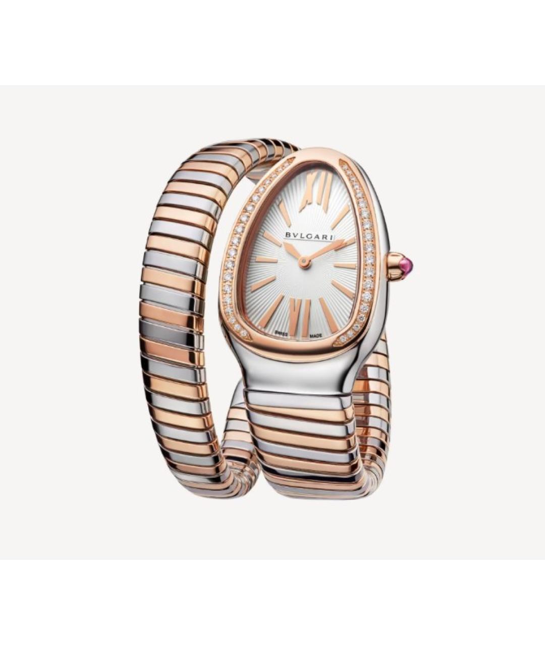 BVLGARI Серебряные часы из розового золота, фото 2