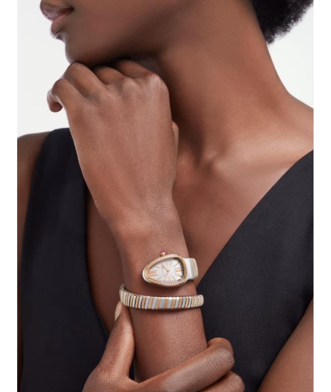 BVLGARI Серебряные часы из розового золота, фото 6