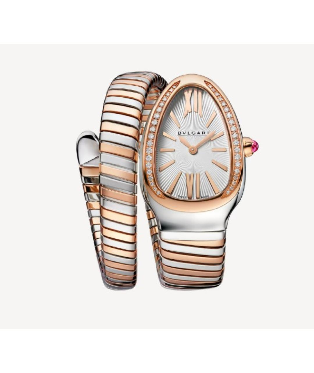 BVLGARI Серебряные часы из розового золота, фото 3