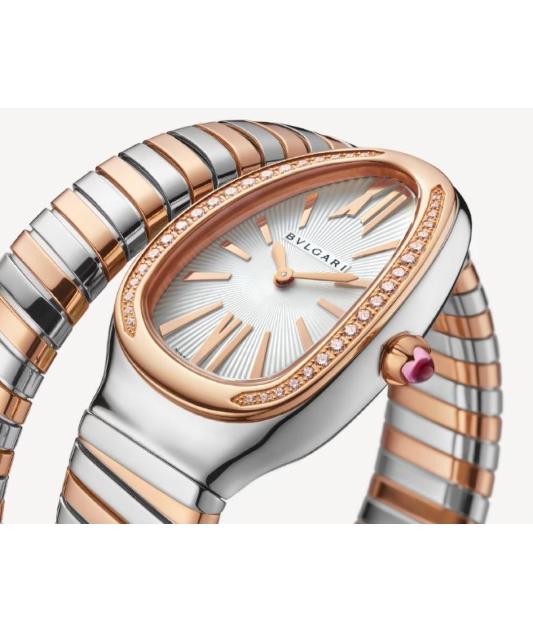 BVLGARI Серебряные часы из розового золота, фото 4