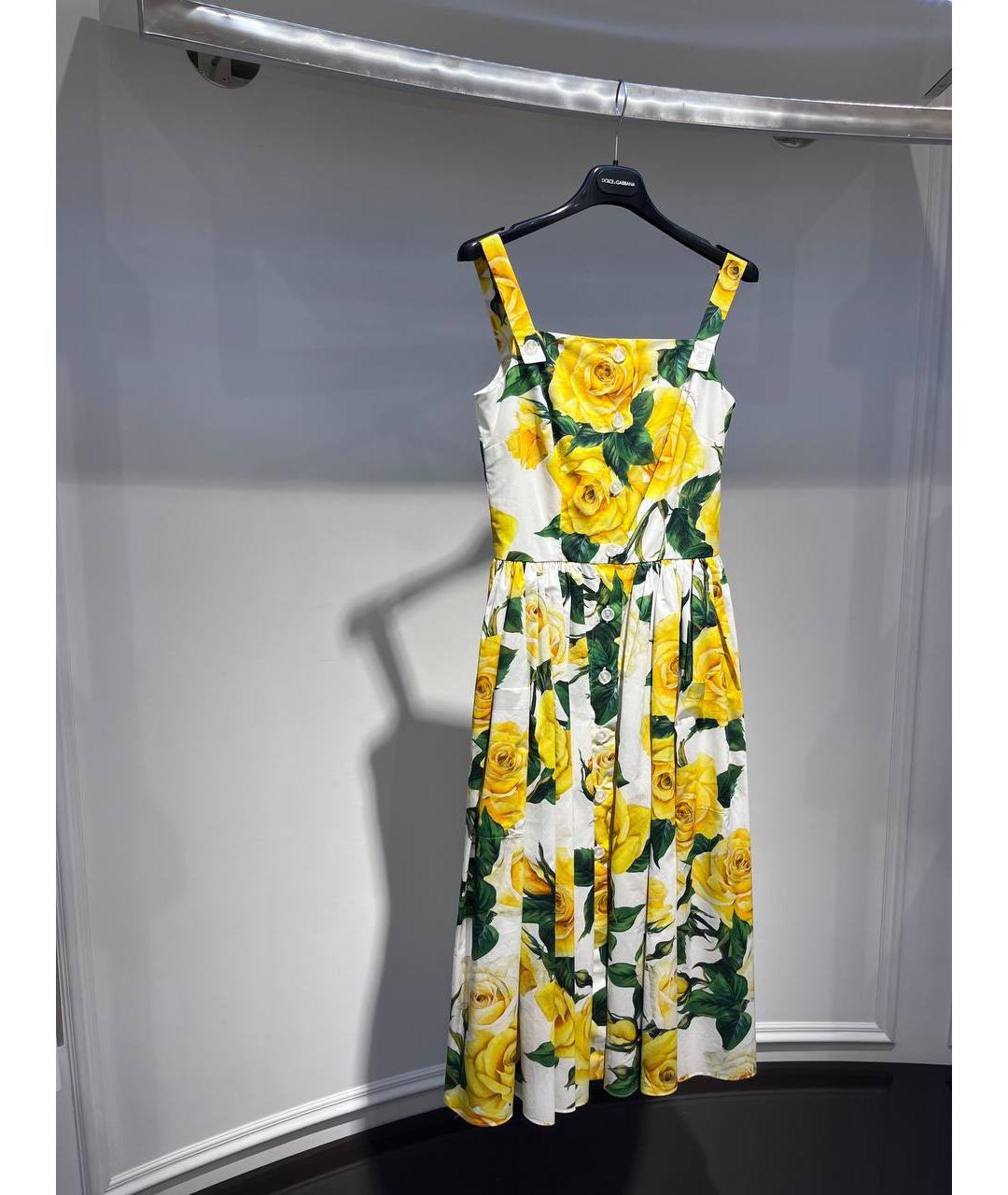 DOLCE&GABBANA Мульти хлопковый сарафан, фото 2