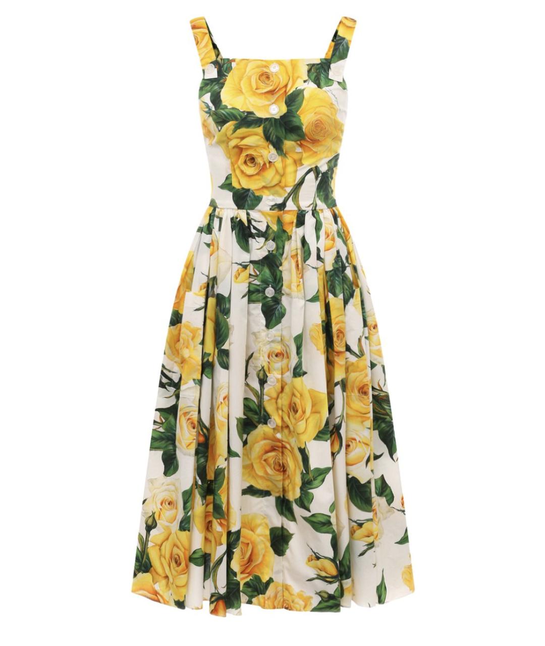 DOLCE&GABBANA Мульти хлопковый сарафан, фото 1
