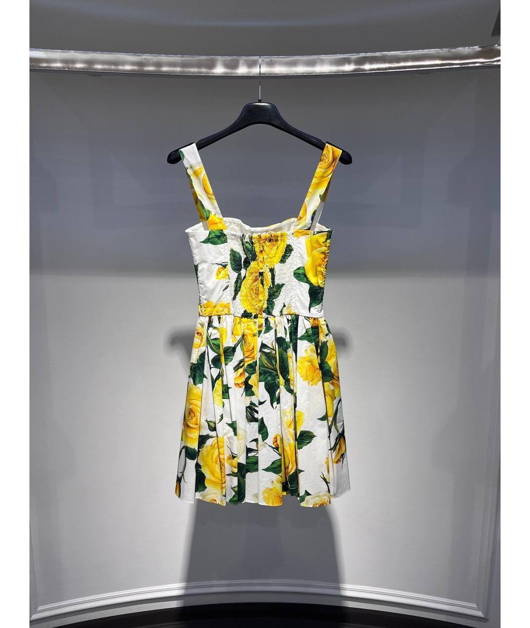 DOLCE&GABBANA Мульти хлопковое платье, фото 3