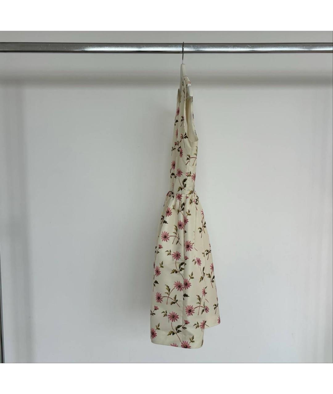 RED VALENTINO Бежевое коктейльное платье, фото 6