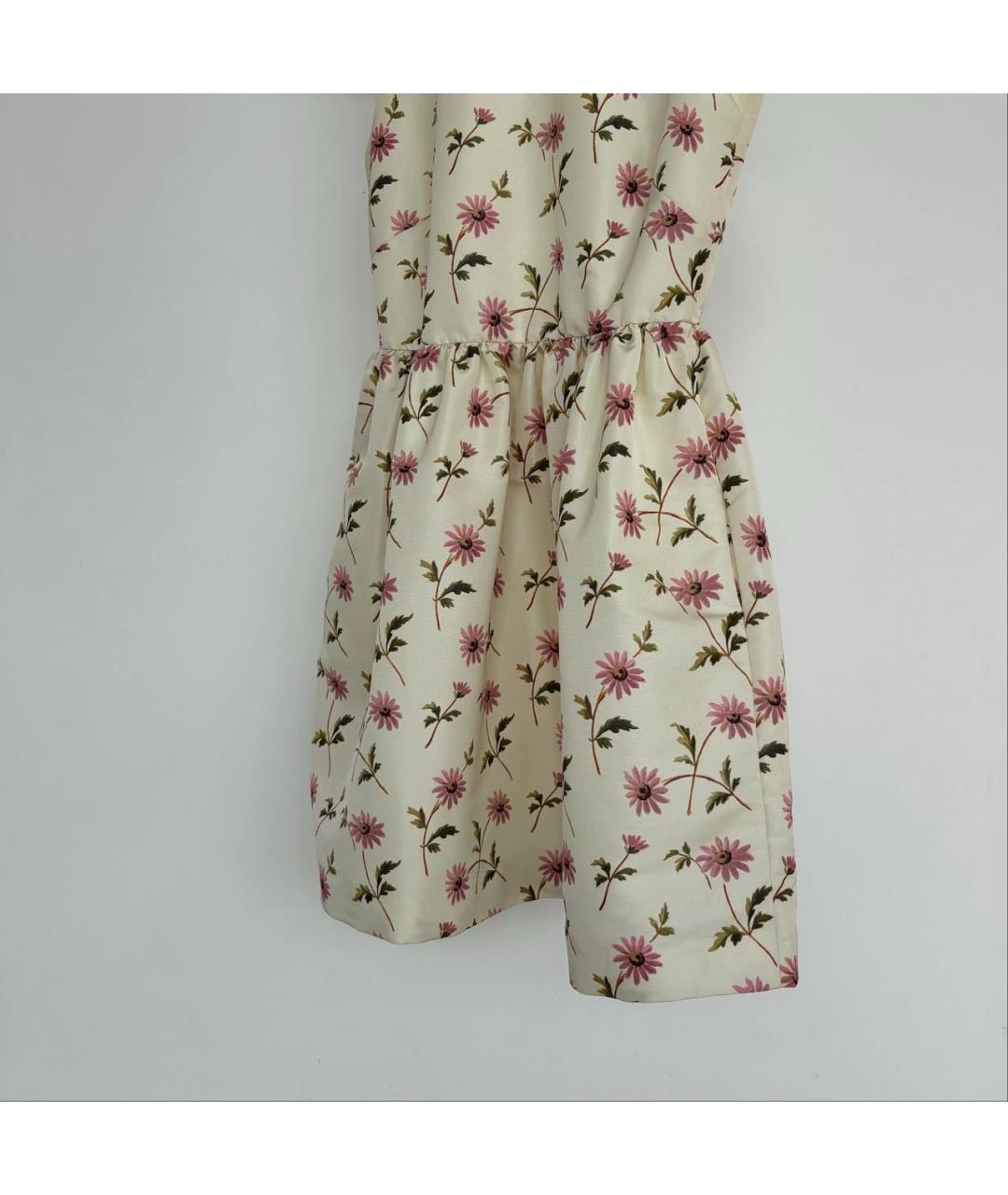 RED VALENTINO Бежевое коктейльное платье, фото 5