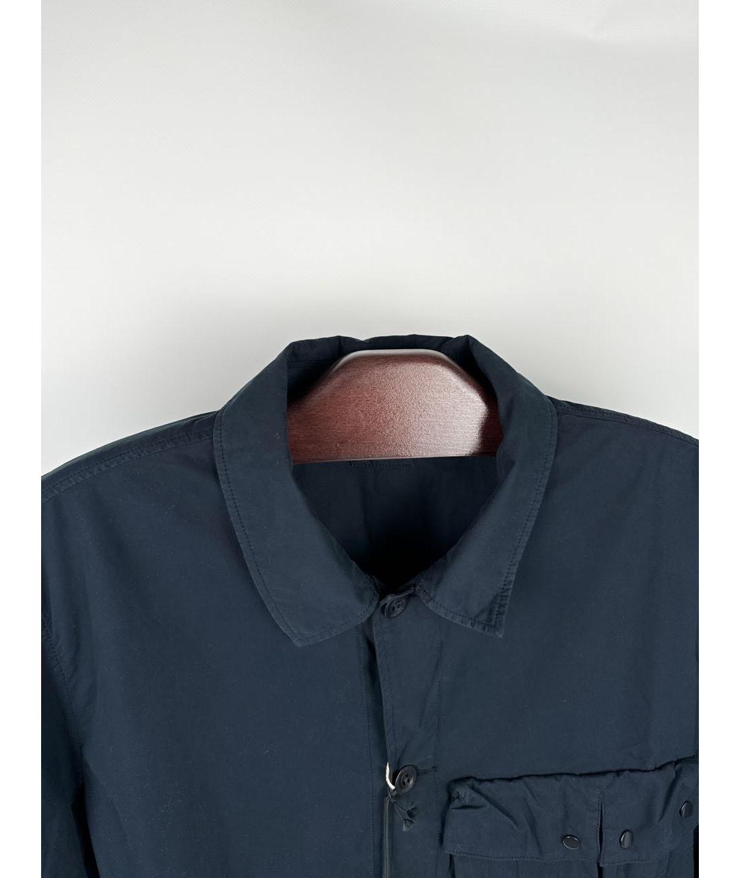 CP COMPANY Темно-синяя хлопковая кэжуал рубашка, фото 3