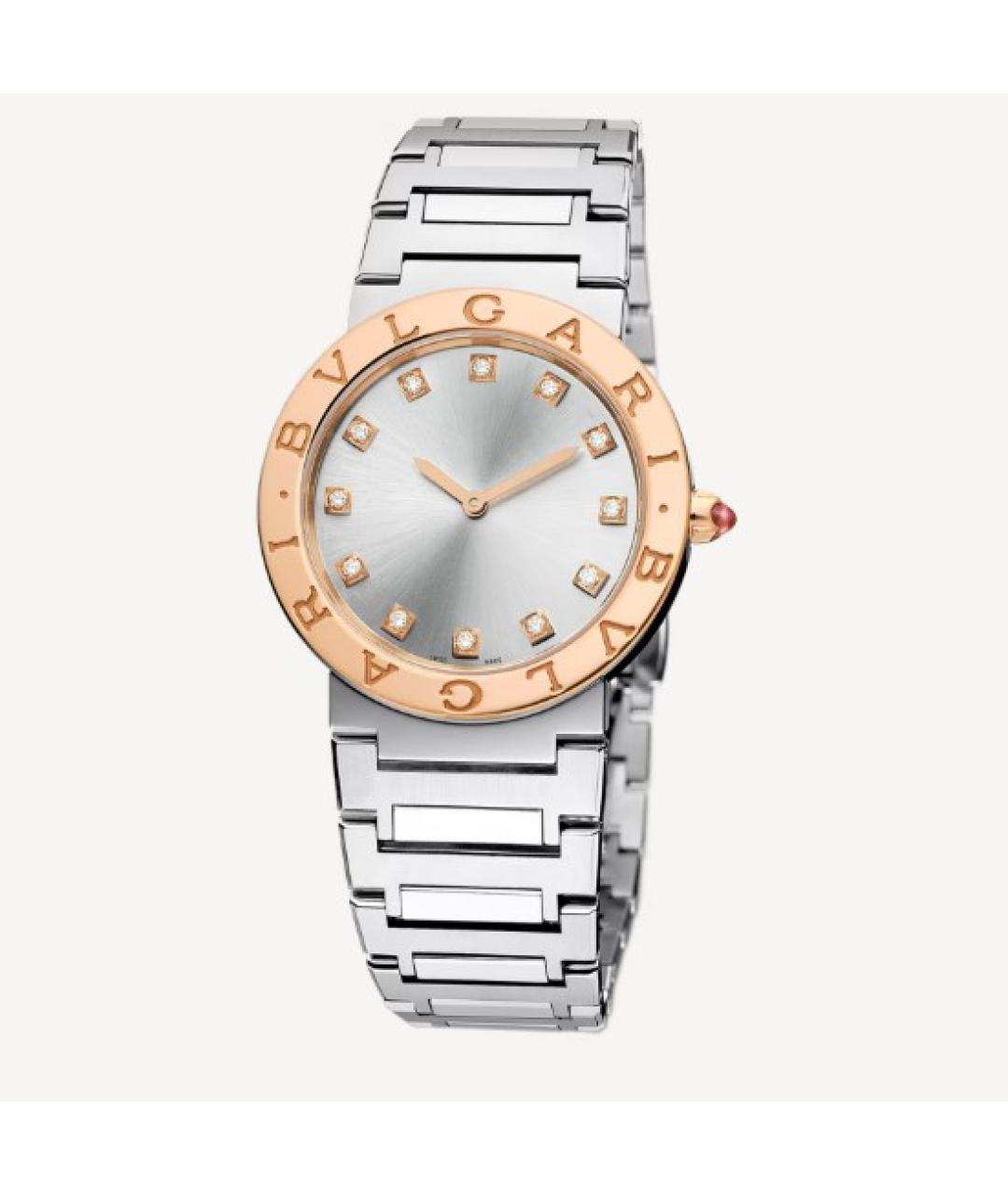 BVLGARI Серебряные часы из розового золота, фото 4