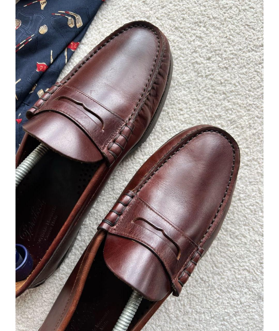 PARABOOT Коричневые кожаные лоферы, фото 5