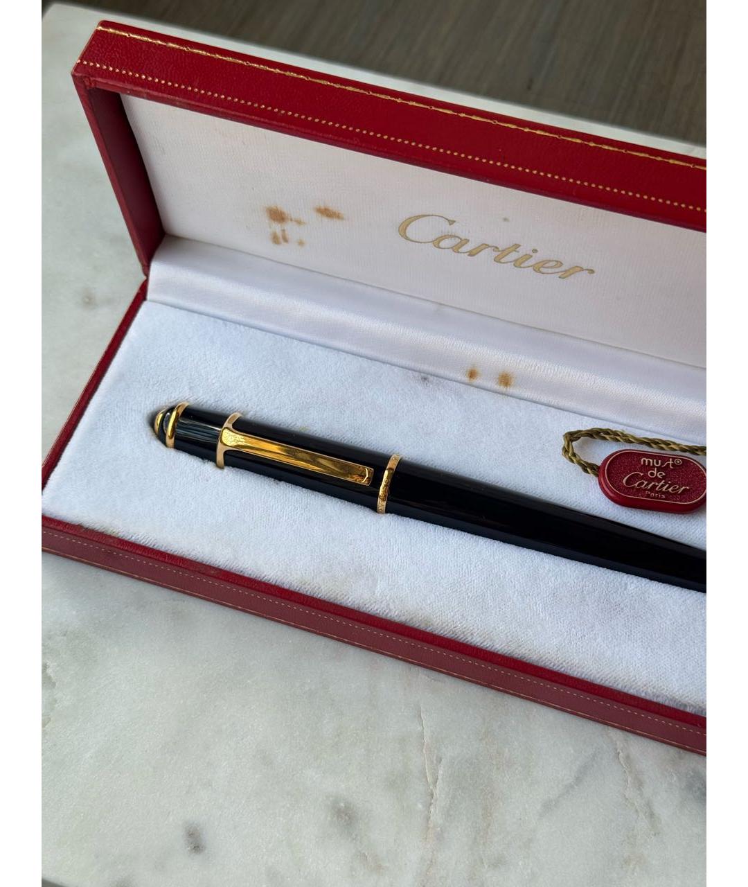 CARTIER Черная перьевая ручка, фото 2