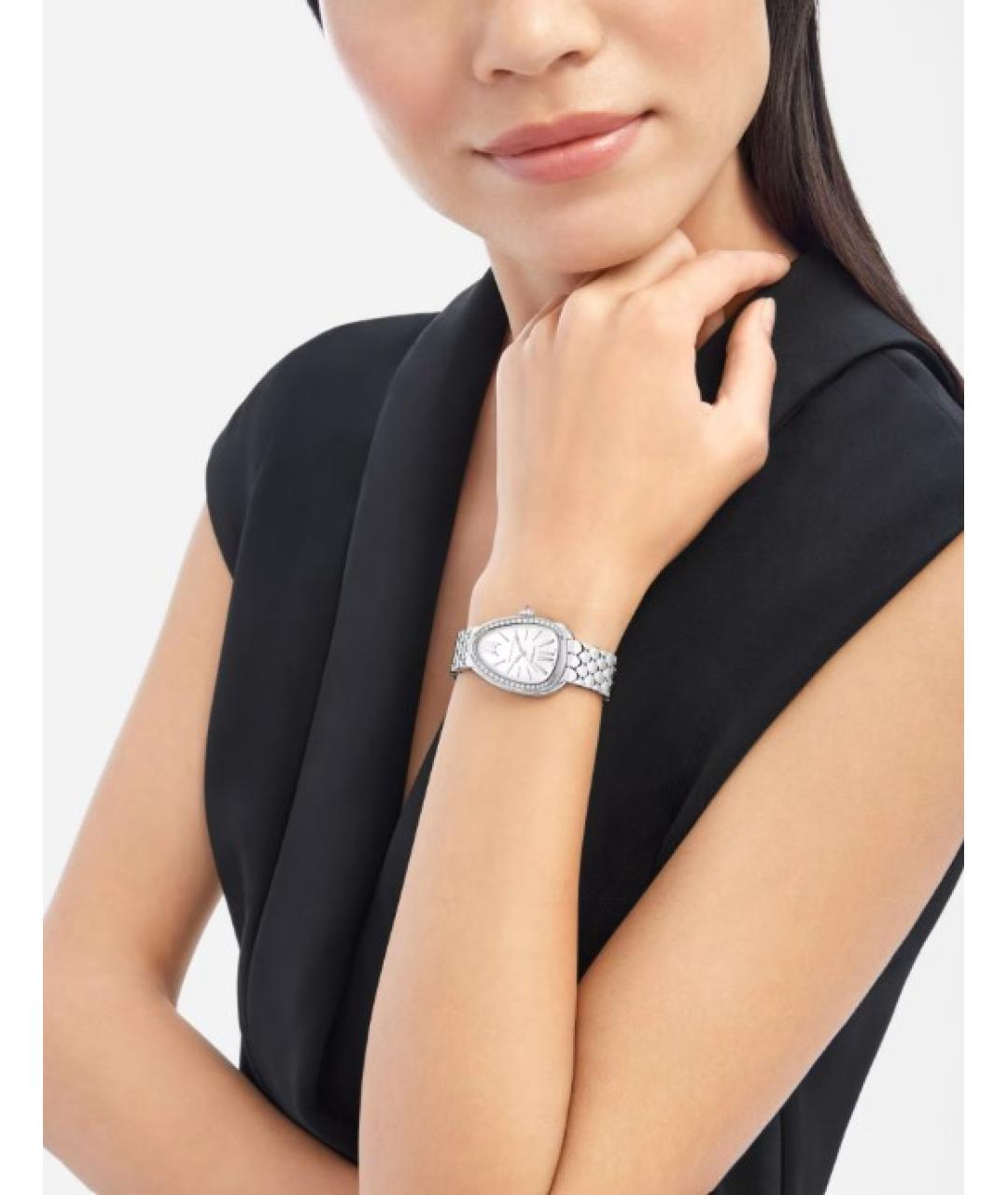 BVLGARI Серебряные металлические часы, фото 7