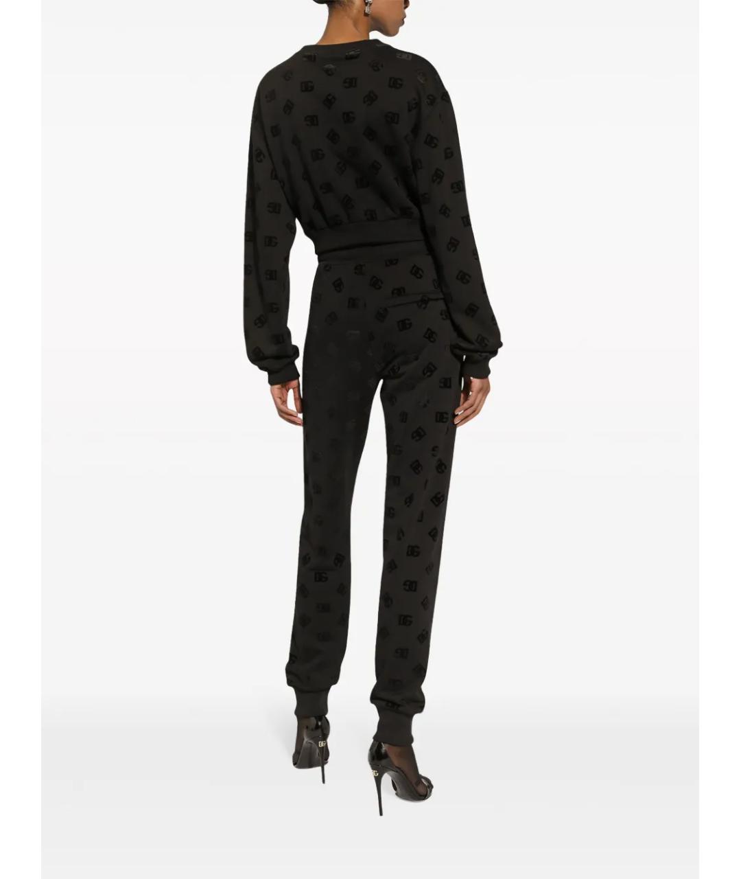 DOLCE&GABBANA Черный хлопковый костюм с брюками, фото 4