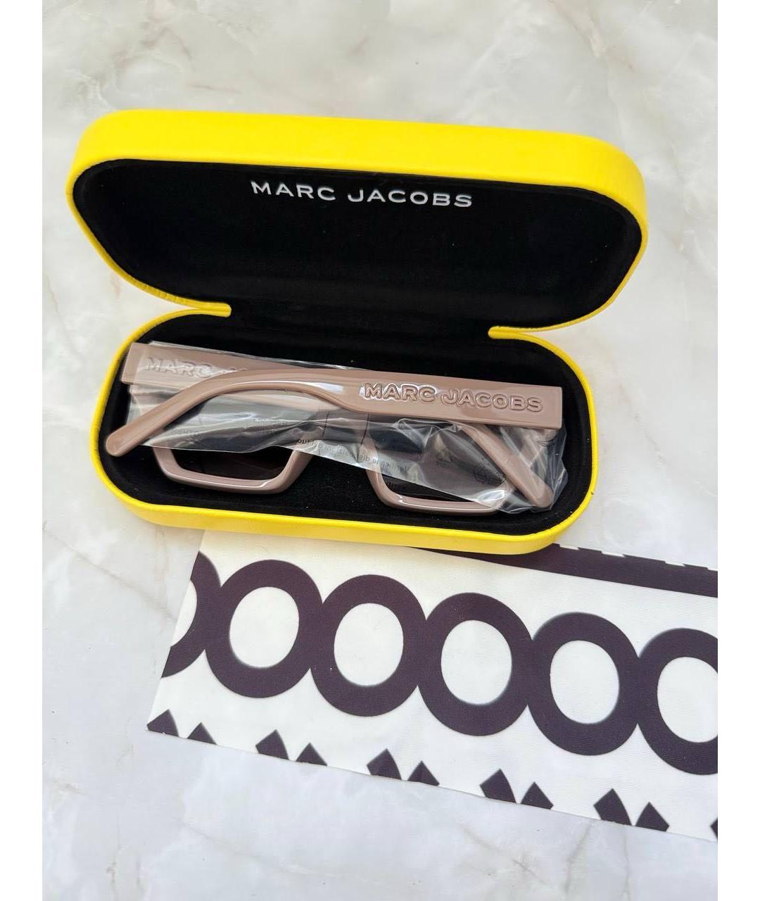 MARC JACOBS Бежевые пластиковые солнцезащитные очки, фото 6