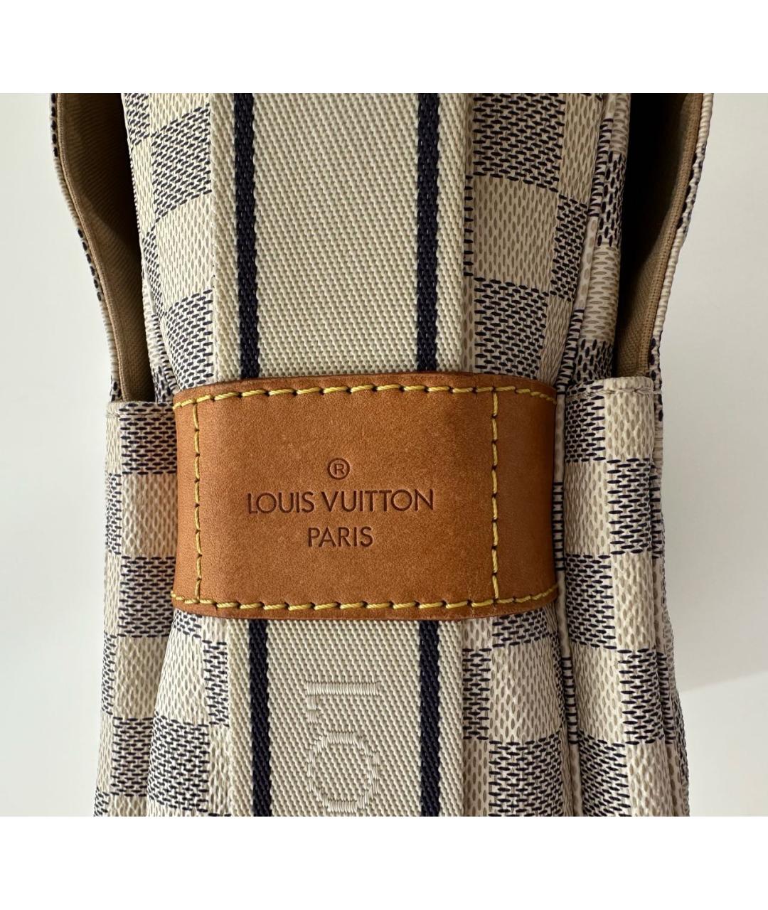 LOUIS VUITTON Бежевая кожаная сумка на плечо, фото 7