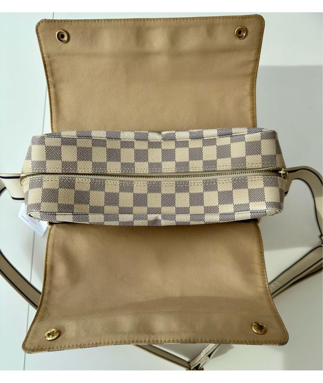 LOUIS VUITTON Бежевая кожаная сумка на плечо, фото 5