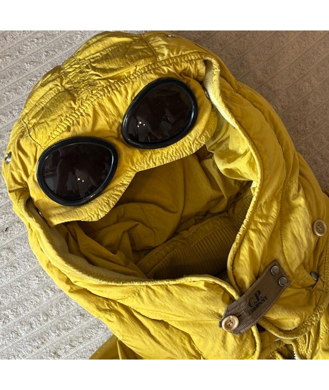 CP COMPANY Желтый полиэстеровый пуховик, фото 4