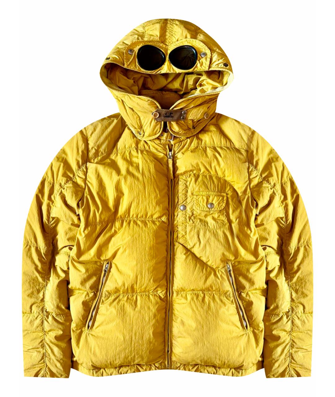 CP COMPANY Желтый полиэстеровый пуховик, фото 1