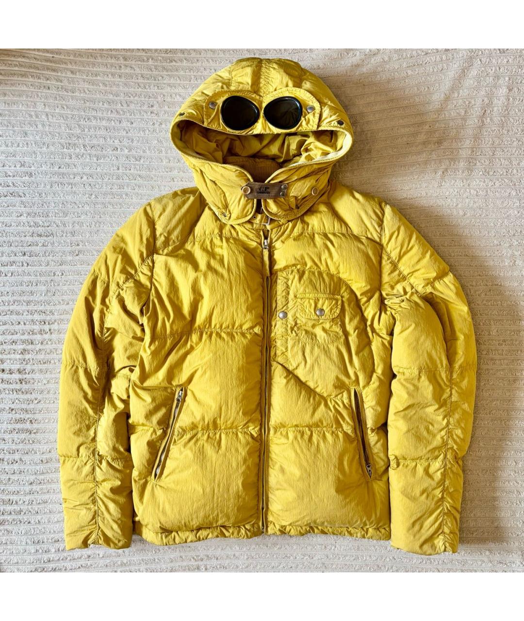 CP COMPANY Желтый полиэстеровый пуховик, фото 9