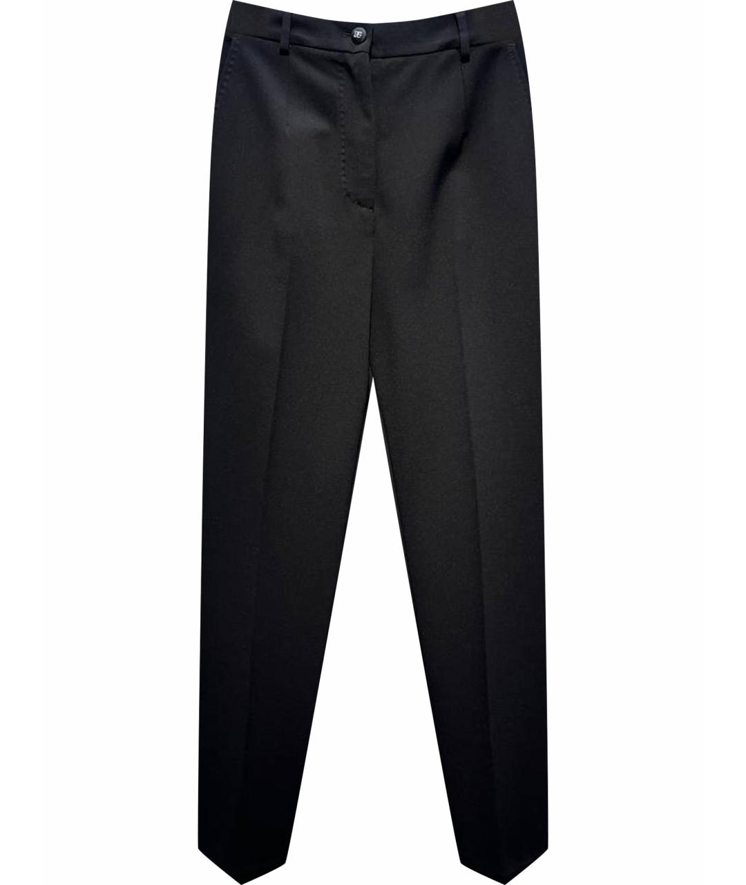 DOLCE&GABBANA Черные прямые брюки, фото 1