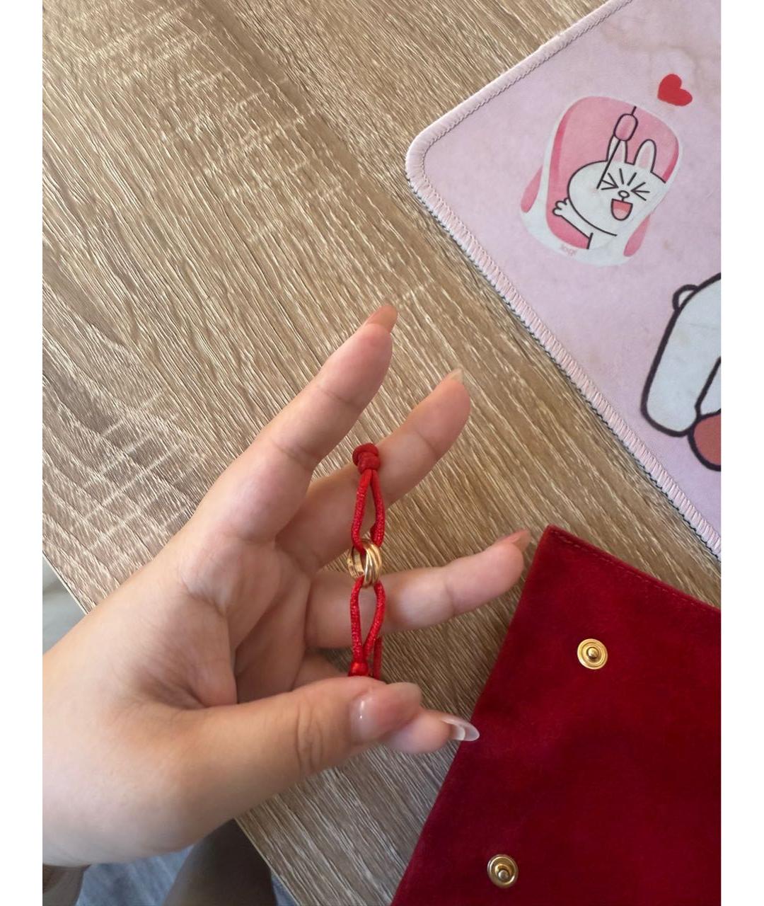 CARTIER Красный браслет из желтого золота, фото 5