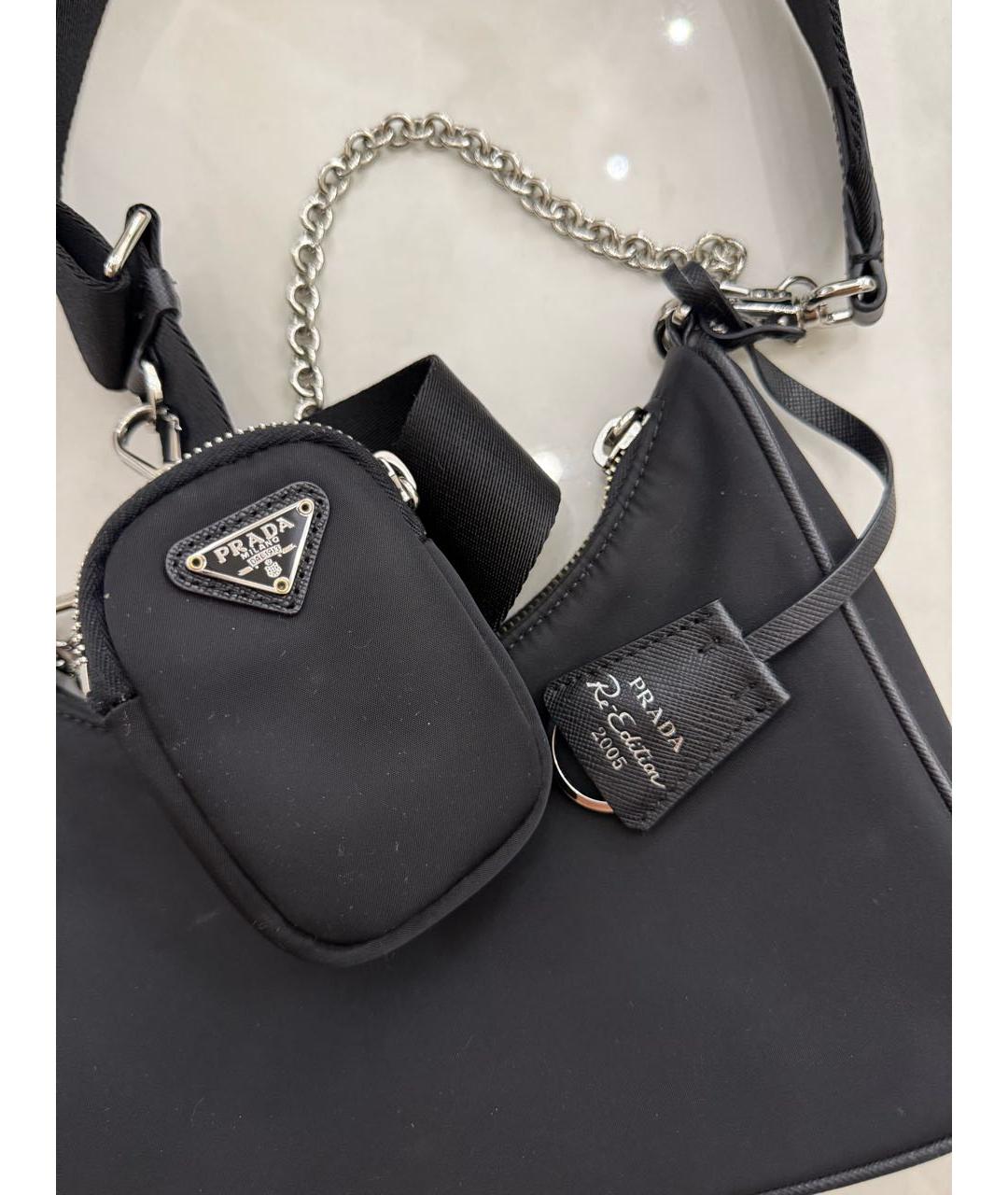PRADA Черная сумка через плечо, фото 4