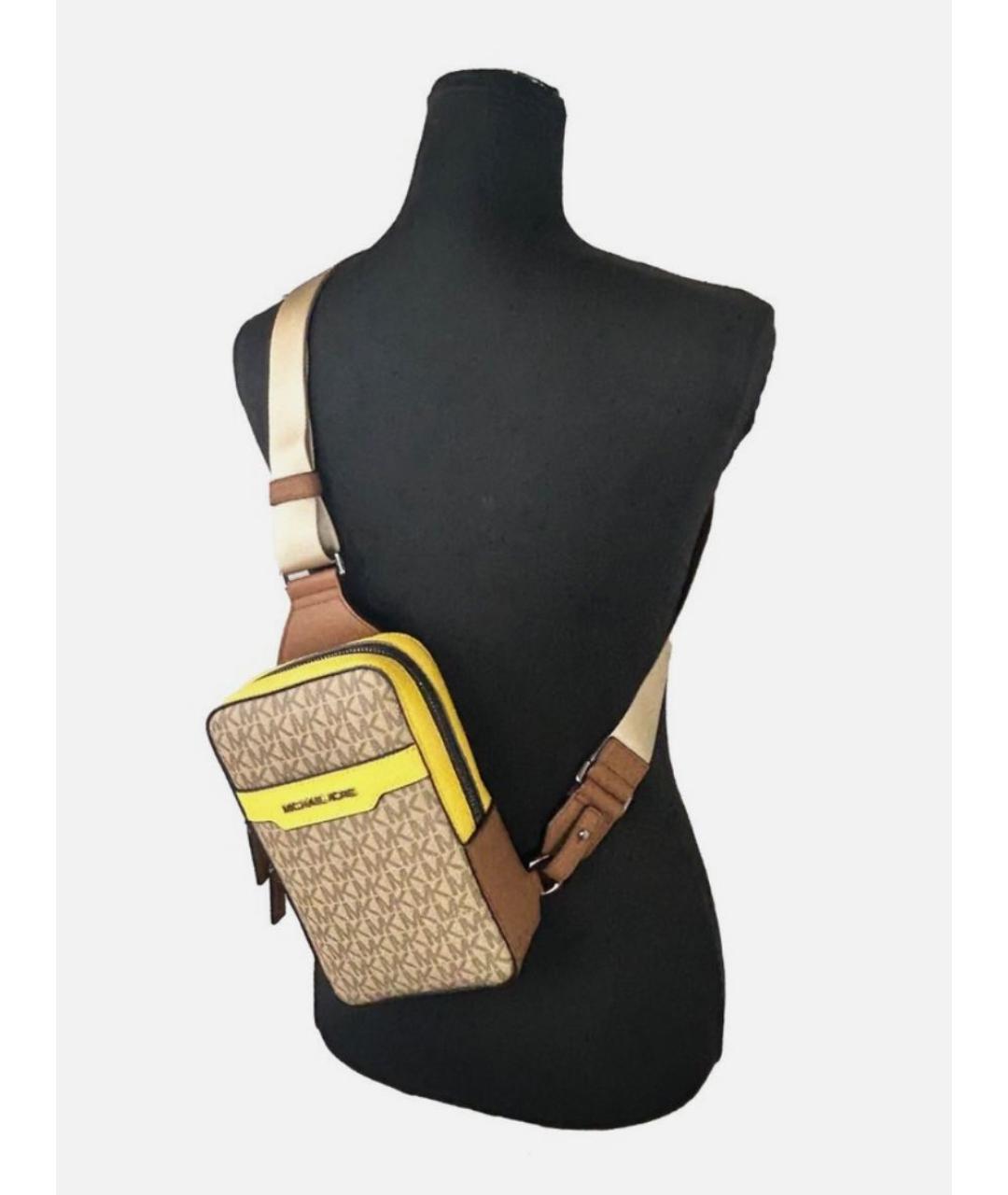 MICHAEL KORS Коричневая сумка на плечо, фото 8