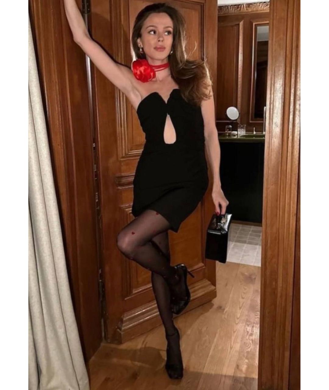 MISHA COLLECTION Черное полиэстеровое вечернее платье, фото 3