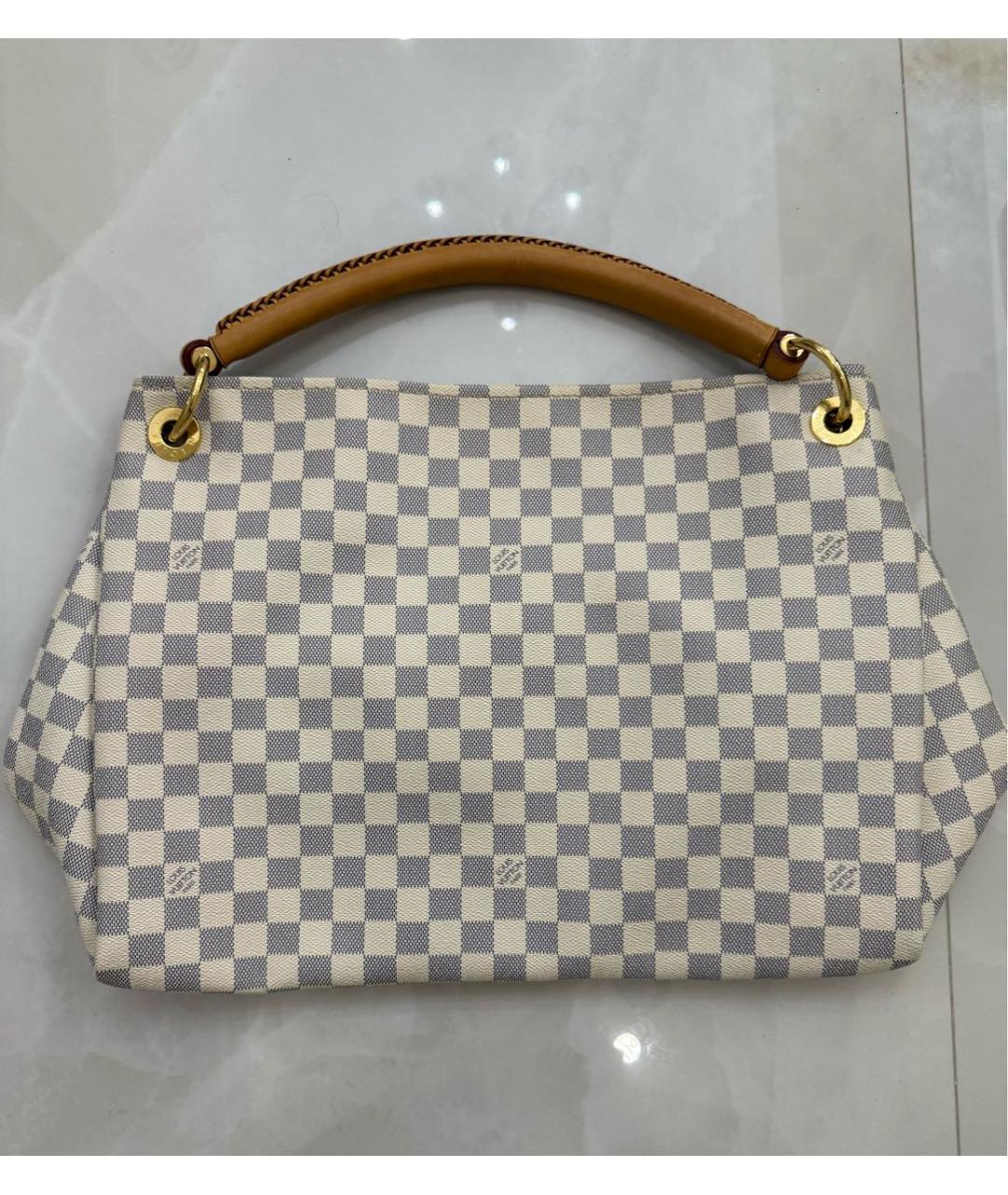 LOUIS VUITTON Серая кожаная сумка тоут, фото 1