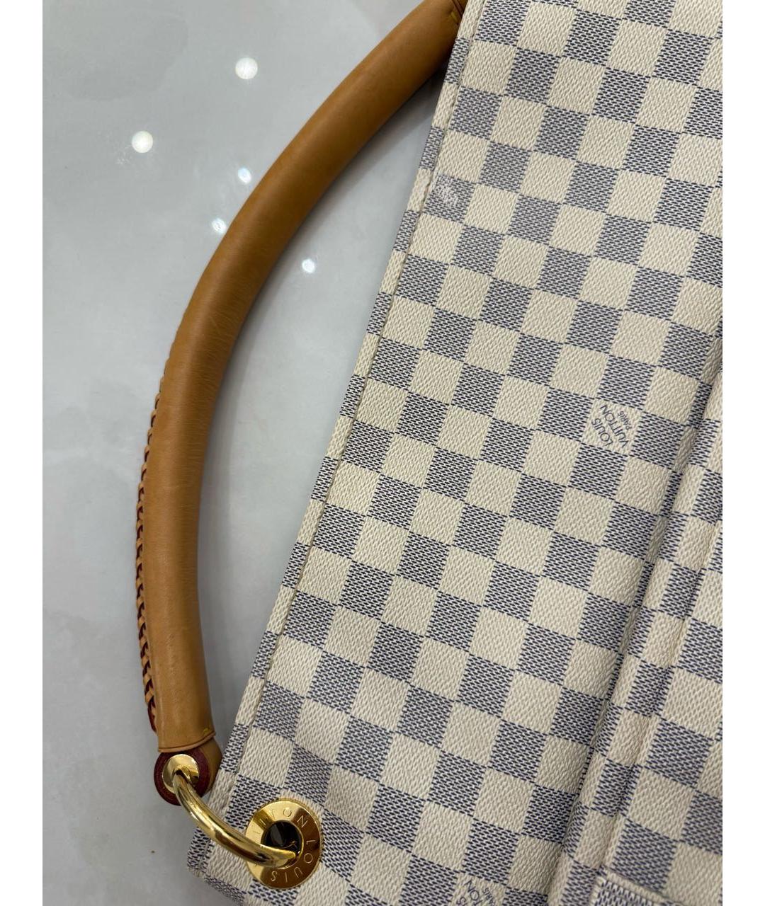 LOUIS VUITTON Серая кожаная сумка тоут, фото 2