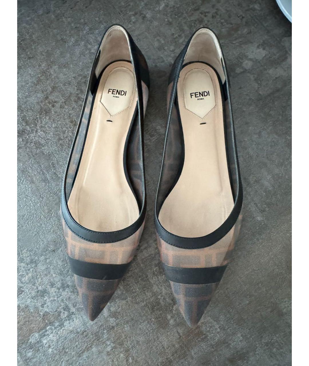 FENDI Лодочки на низком каблуке, фото 2
