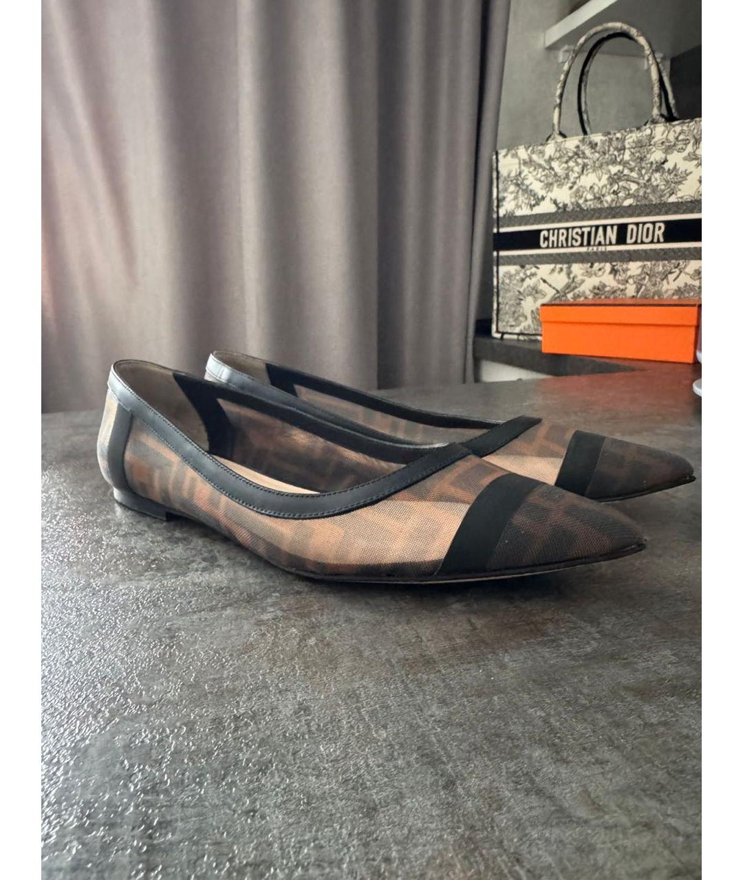 FENDI Лодочки на низком каблуке, фото 5