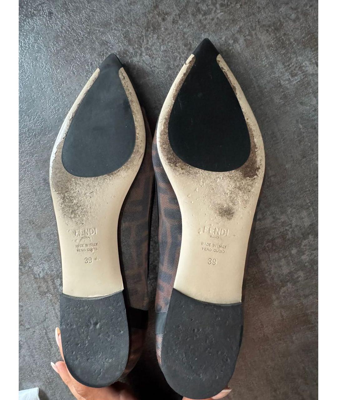 FENDI Лодочки на низком каблуке, фото 4