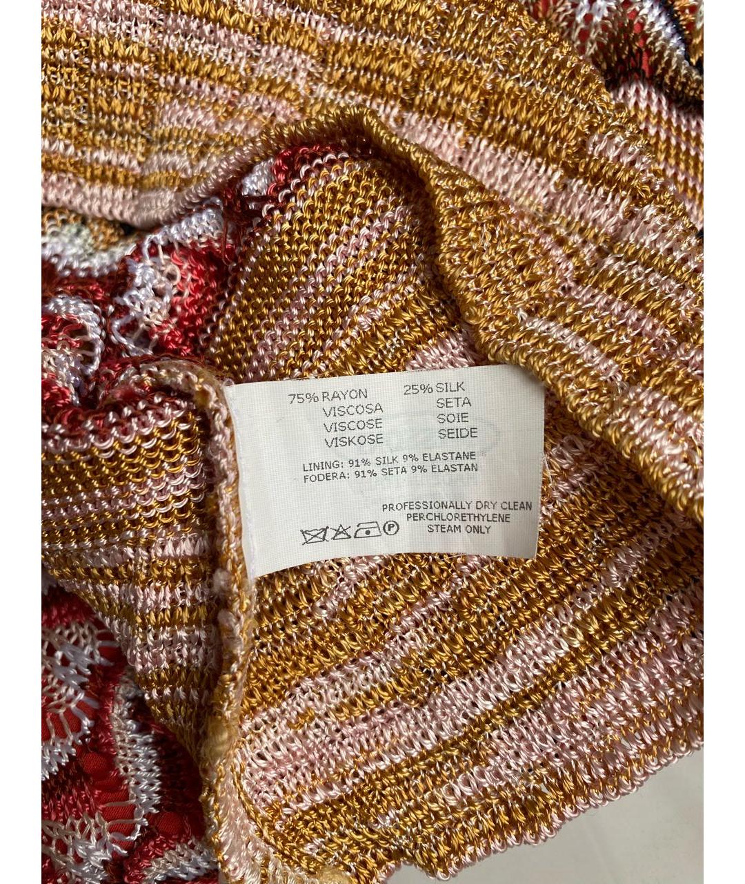 MISSONI Красное вискозное повседневное платье, фото 8