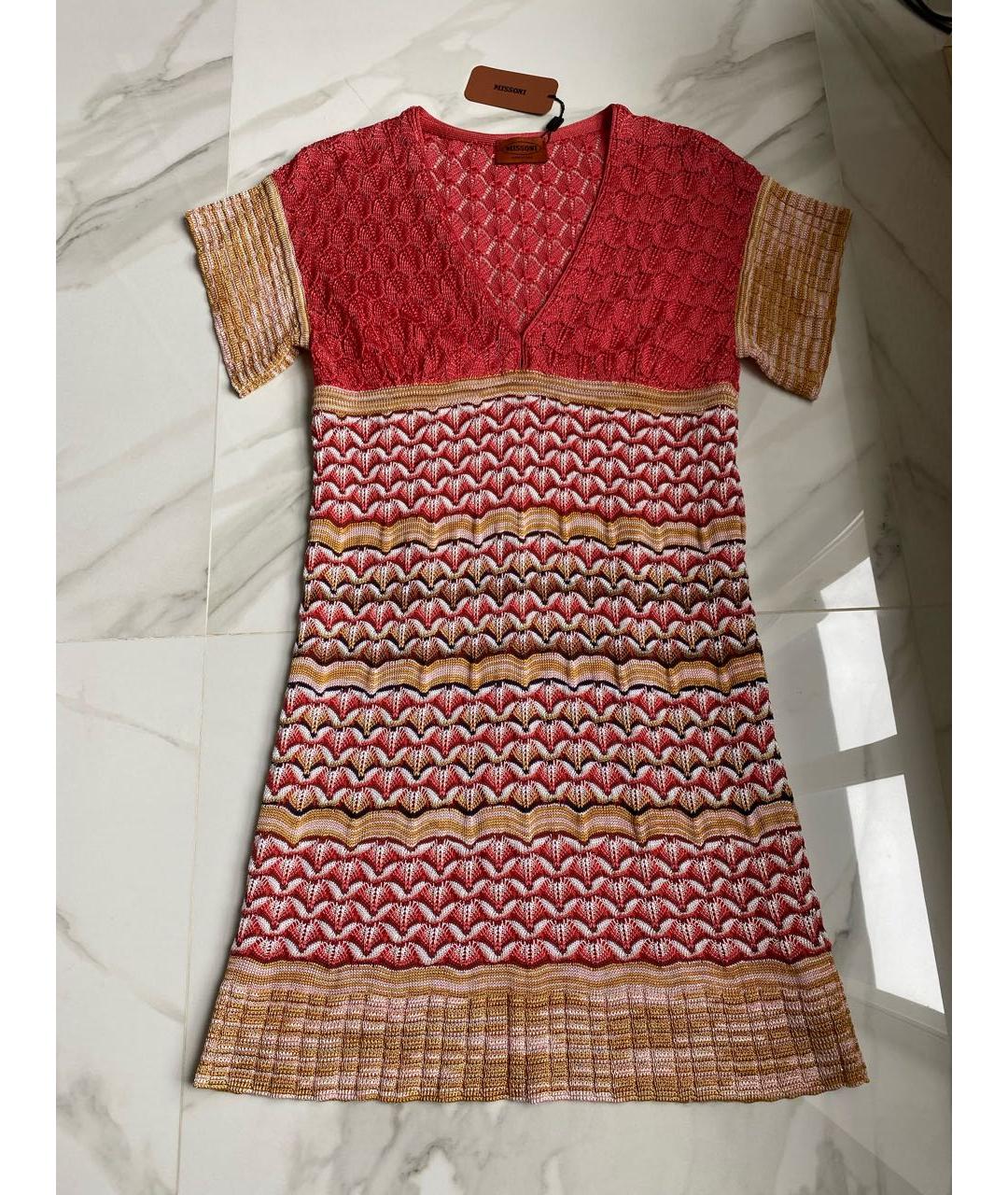 MISSONI Красное вискозное повседневное платье, фото 9