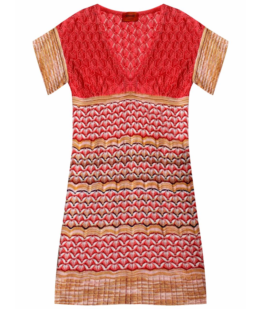 MISSONI Красное вискозное повседневное платье, фото 1