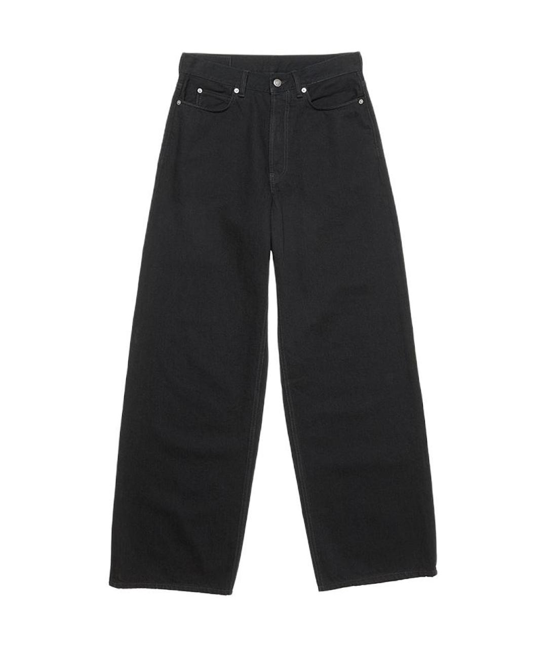 ACNE STUDIOS Черные прямые джинсы, фото 1
